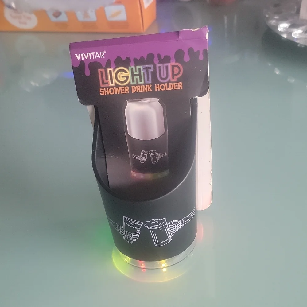 Vivitar Light Up Shower Drink Holder - Black